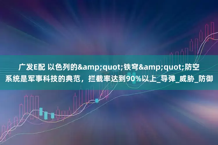 广发E配 以色列的&quot;铁穹&quot;防空系统是军事科技的典范，拦截率达到90%以上_导弹_威胁_防御